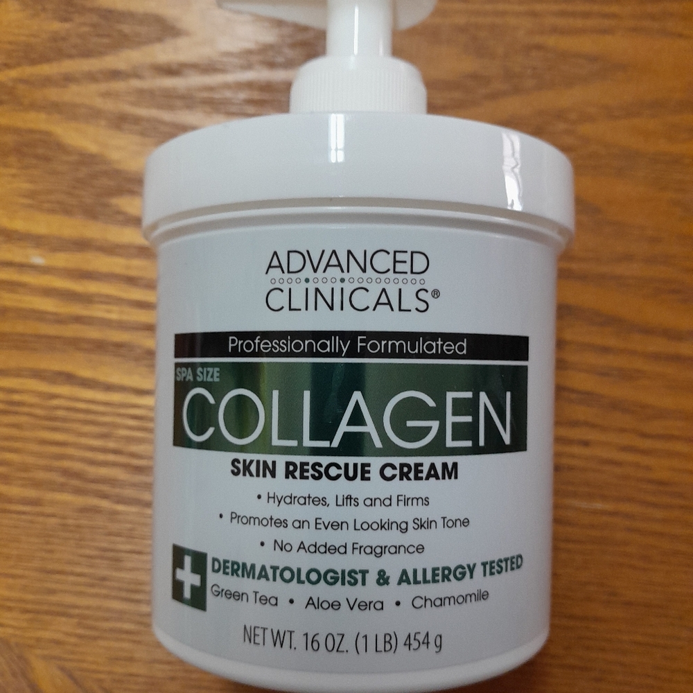 Advances Clinicals Collagen Green Tea Aloe Vera Chamomile NWT Size:16 oz